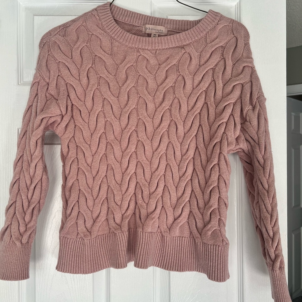 Philosophy Pink Sweater